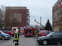 Bild: Kellerbrand in der Halleschen Stra&szlig;e
