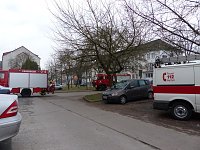 Bild: Kellerbrand in der Halleschen Stra&szlig;e