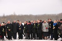 Bild: In der Gedenkst&auml;tte Buchenwald wurde heute auch der Opfer des Nationalsozialismus gedacht