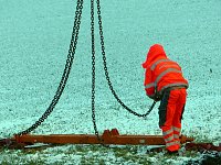 Bild: Letzte Arbeiten an der Unfallstelle