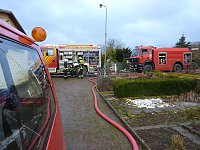 Bild: Brand in Gartenlaube