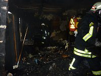 Bild: Brand in Gartenlaube