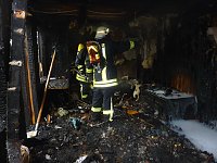 Bild: Brand in Gartenlaube