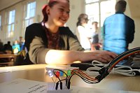 Bild: An der Hochschule Nordhausen pr&auml;sentierten heute Sch&uuml;lerinnen und Sch&uuml;ler ihre Projekte f&uuml;r den 13. Regionalwettbewerb "Jugend forscht"