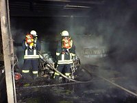 Bild: Brand in Werkstatt