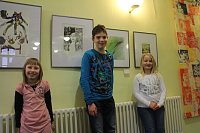 Bild: "Zitronenblau" - seit heute ist die neue Ausstellung der Jugendkunstschule Nordhausen im Landratsamt zu sehen