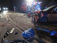 Bild: Unfall vor dem Hotel "Zur Hoffnung"
