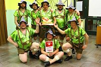Bild: Zum 8. M&auml;nnerballettwettbewerb des BCC im Bleicher&ouml;der Kulturhaus sollte es zum Kopf an Kopf Tanzen kommen