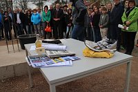 Bild: F&uuml;r die neue Sporthalle der Regelschule Ellrich wurde heute der Grundstein gelegt
