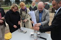 Bild: F&uuml;r die neue Sporthalle der Regelschule Ellrich wurde heute der Grundstein gelegt