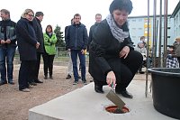 Bild: F&uuml;r die neue Sporthalle der Regelschule Ellrich wurde heute der Grundstein gelegt