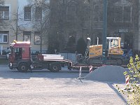 Bild: Arbeiten auf dem August Bebel Platz