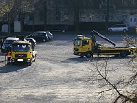 Bild: Arbeiten auf dem August Bebel Platz
