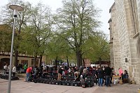 Bild: B&uuml;cherflohmarkt des Kinderkirchenladens auf dem Blasiikirchplatz in Nordhausen