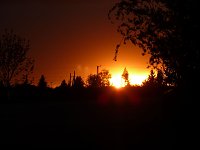 Bild: Abendrot an der Alten M&uuml;hle