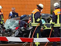Bild: Schwerer Unfall am Bahn&uuml;bergang