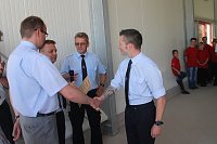 Die Kameraden der Sundhäuser Feuerwehr können sich nach langem warten endlich über ihr neues Gerätehaus freuen Bild: Die Kameraden der Sundhäuser Feuerwehr können sich nach langem warten endlich über ihr neues Gerätehaus freuen
