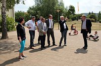 Landrat Jendricke in der Goldenen Aue unterwegs Bild: Landrat Jendricke in der Goldenen Aue unterwegs