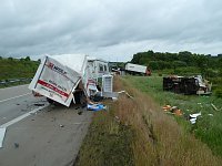 Schwerer Unfall auf der A9 Bild: Schwerer Unfall auf der A9