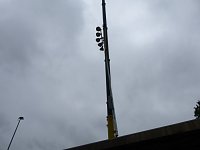 Bild: Der erste Mast ist geschafft