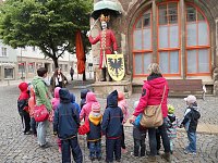 Bild: Die Petersdorfer Eichenbergzwerge auf Entdeckertour in Nordhausen