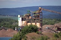 Industrie an den Bielener Kiesgewässern Bild: Industrie an den Bielener Kiesgewässern