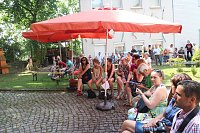 Die Nordhäuser Musikschule spielte heute für die Jugendkunstschule auf Bild: Die Nordhäuser Musikschule spielte heute für die Jugendkunstschule auf