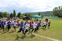 Laufen gegen Leukämie - zur Kinderolympiade in Obergebra wurden auch Spenden für den siebenjährigen Neo Dominik gesammelt Bild: Laufen gegen Leukämie - zur Kinderolympiade in Obergebra wurden auch Spenden für den siebenjährigen Neo Dominik gesammelt