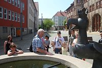 Stadtführung für Neu-Nordhäuser mit Gerald Beyermann und klettern auf dem PeterStein Bild: Stadtführung für Neu-Nordhäuser mit Gerald Beyermann und klettern auf dem PeterStein
