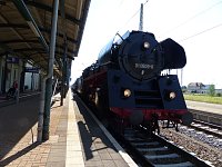 Bild: Lok-Spektakel im Bahnhof Nordhausen - zweimal eine "01"
