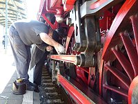 Bild: Lok-Spektakel im Bahnhof Nordhausen - zweimal eine "01"