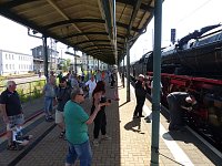 Bild: Lok-Spektakel im Bahnhof Nordhausen - zweimal eine "01"