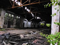 Bild: Unwirkliche Orte: Lokschuppen bei Bitterfeld