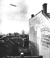 Bild: Zeppelin &uuml;ber Nordhausen 1913