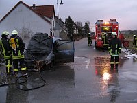 Bild: Auto brannte aus