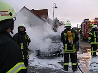 Bild: Auto brannte aus