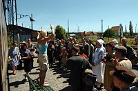 Bild: Juni: Filmdreh am Harzquerbahnhof
