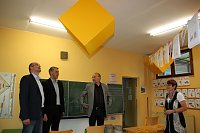 Bild: Nordhausens Landrat Matthias Jendricke zu Besuch in Harztor