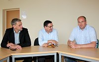 Bild: Nordhausens Landrat Matthias Jendricke zu Besuch in Harztor