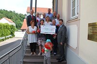 Sieben glückliche Gewinner kamen beim großen Vereinsvoting der Sparkasse aus Harztor Bild: Sieben glückliche Gewinner kamen beim großen Vereinsvoting der Sparkasse aus Harztor