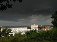 Bild: Dunkle Wolken &uuml;ber Nordhausen
