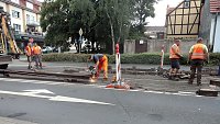 Bild: Schwerstarbeit in Gluthitze