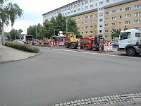 Bild: Schwerstarbeit in Gluthitze