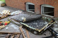 Bild: Brand in der "Frohen Zukunft" in Nordhausen