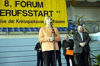 OB Barbara Rinke auf dem Forum Berufsstart Bild: OB Barbara Rinke auf dem Forum Berufsstart