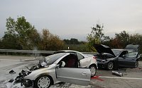 Bild: Schwerer Unfall auf der A 38