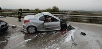 Bild: Schwerer Unfall auf der A 38