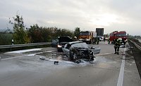 Bild: Schwerer Unfall auf der A 38