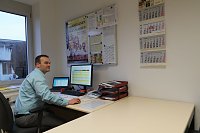 Bild: Martin Freiberg in seinem B&uuml;ro