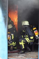 Bild: Hei&szlig;e Ausbildung im Brandcontainer